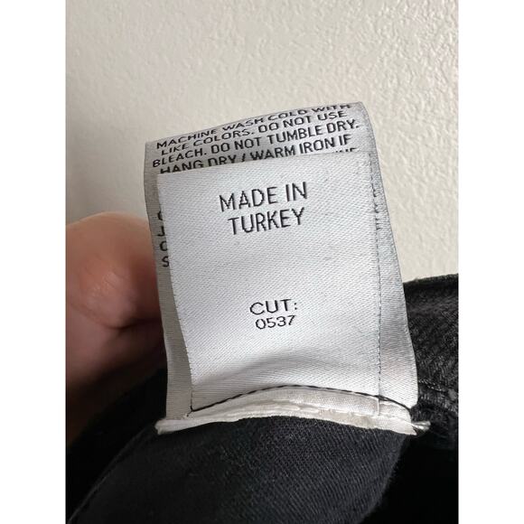 Boyish Mikey Black Beauty High Rise Wide Leg Ankle Jeans Size 24 - Picture 12 of 12